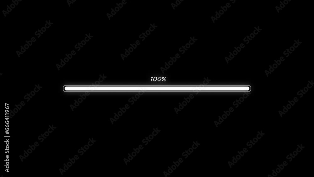 progress loading bars collection. Digital download progress or status bars of the digital interface head-up display, neon indicators of the download process.