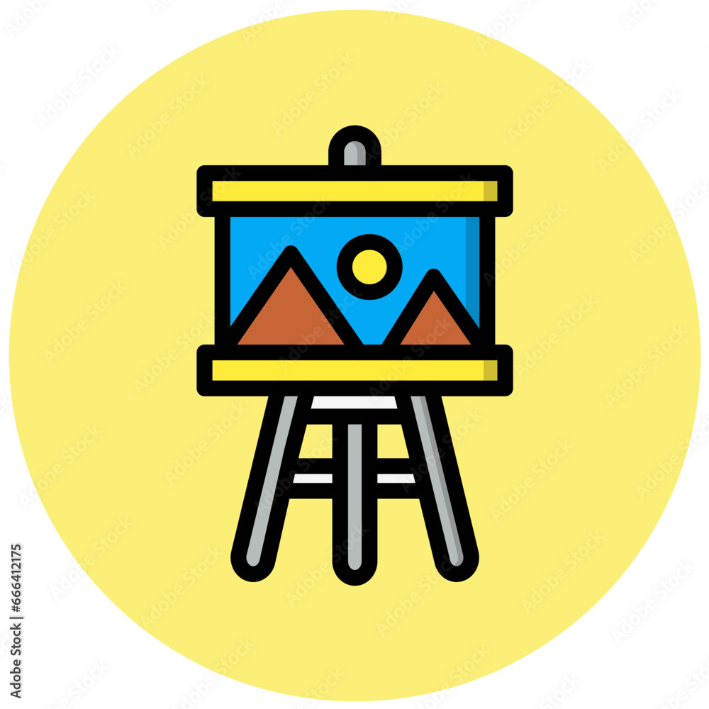 Art Gallery Vector Icon Design Illustration Art Gallery Vector Icon Design Illustration