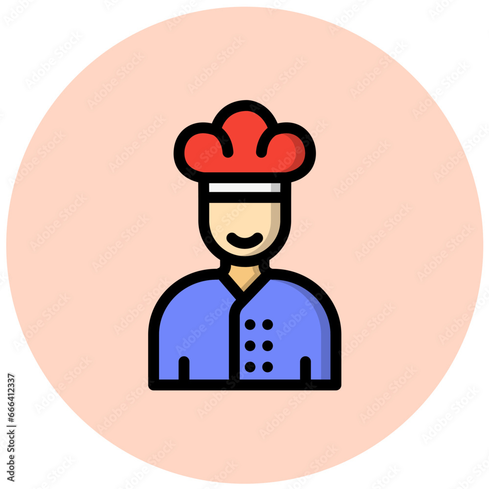 Chef Vector Icon Design Illustration Chef Vector Icon Design Illustration