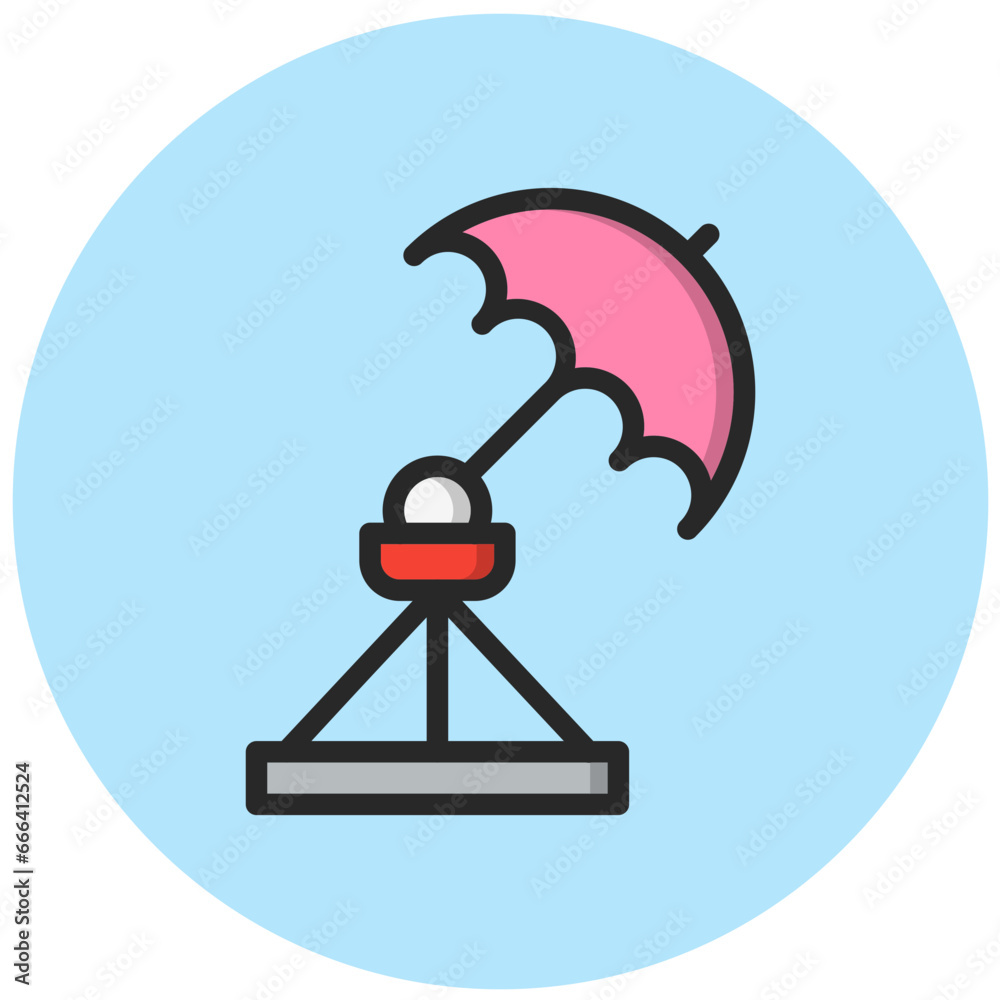 Umbrella light Vector Icon Design Illustration Umbrella light Vector Icon Design Illustration