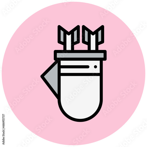 Quiver Vector Icon Design Illustration