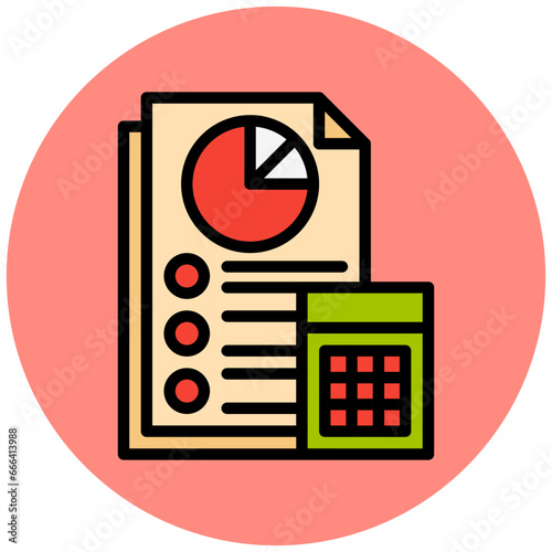 Accounting Vector Icon Design Illustration