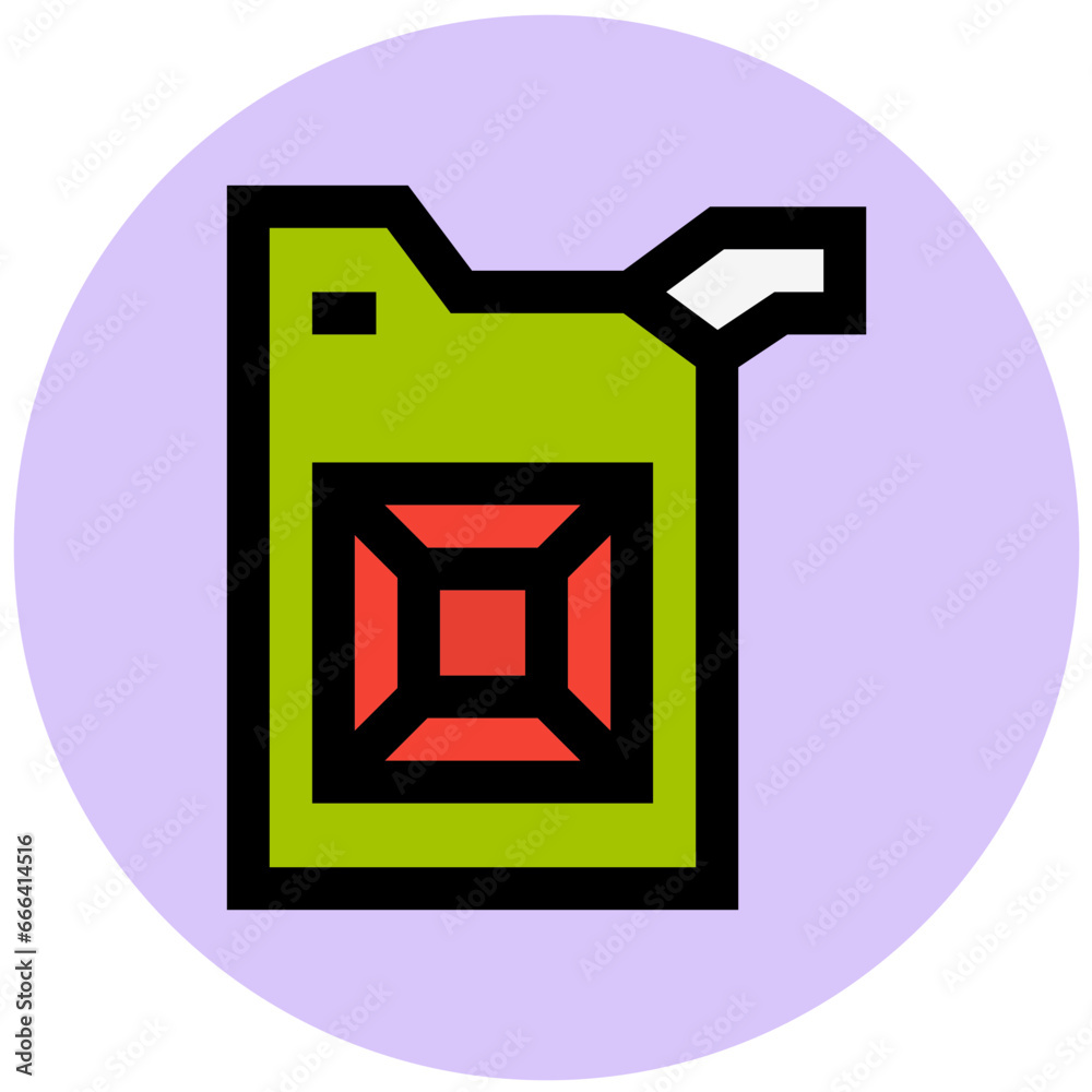 Kerosene Can Vector Icon Design Illustration Kerosene Can Vector Icon Design Illustration