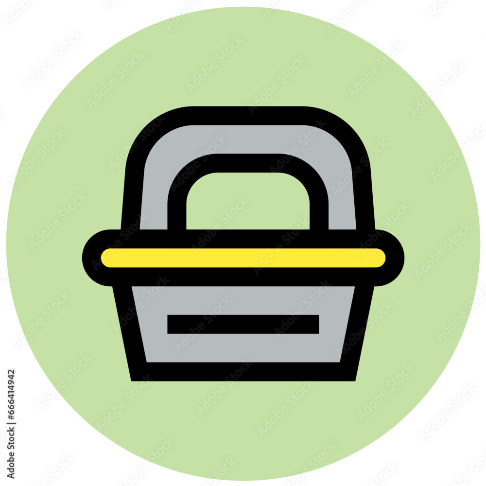 Lunch Box Vector Icon Design Illustration Lunch Box Vector Icon Design Illustration
