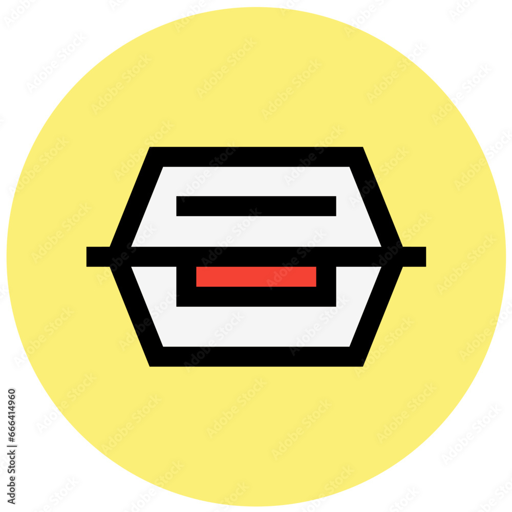 Lunch Vector Icon Design Illustration Lunch Vector Icon Design Illustration