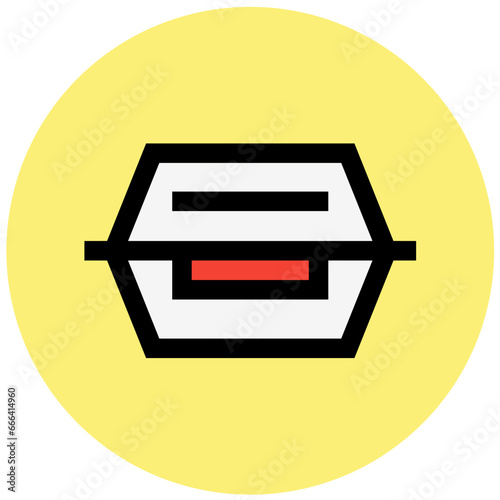 Lunch Vector Icon Design Illustration