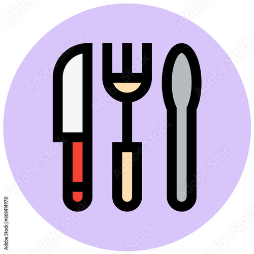 Cutlery Vector Icon Design Illustration