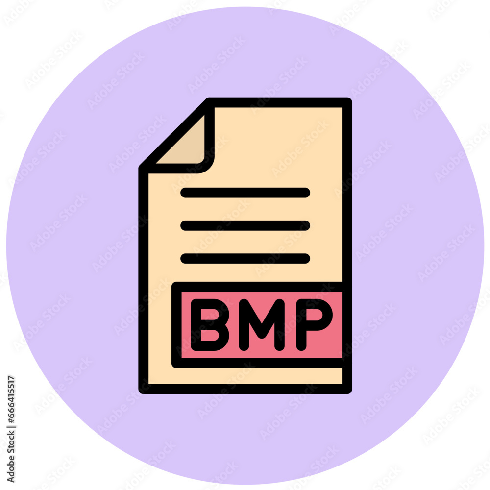 BMP Vector Icon Design Illustration BMP Vector Icon Design Illustration
