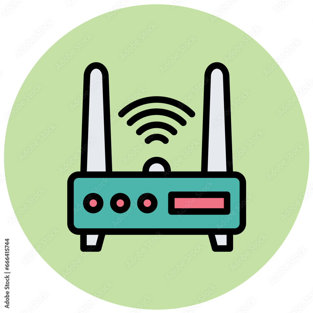 Router Vector Icon Design Illustration Router Vector Icon Design Illustration