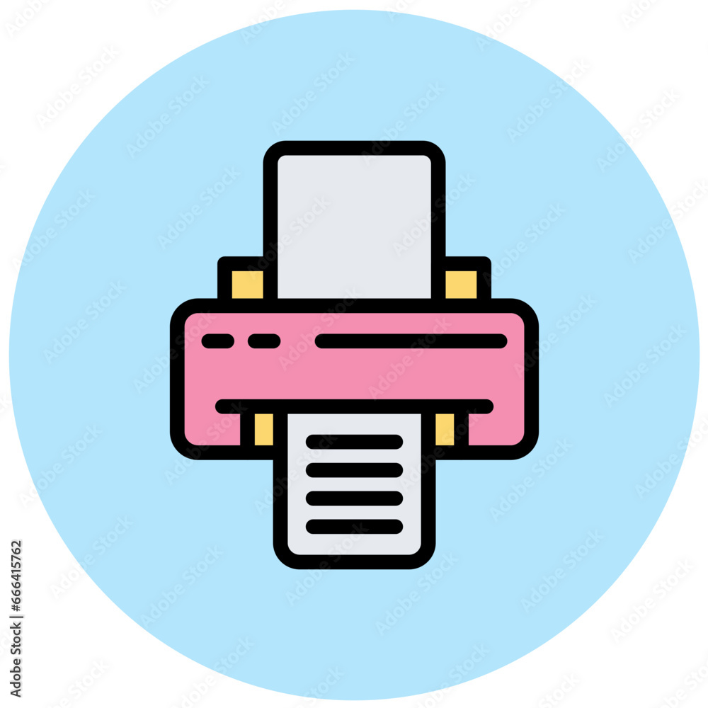 Printer Vector Icon Design Illustration Printer Vector Icon Design Illustration