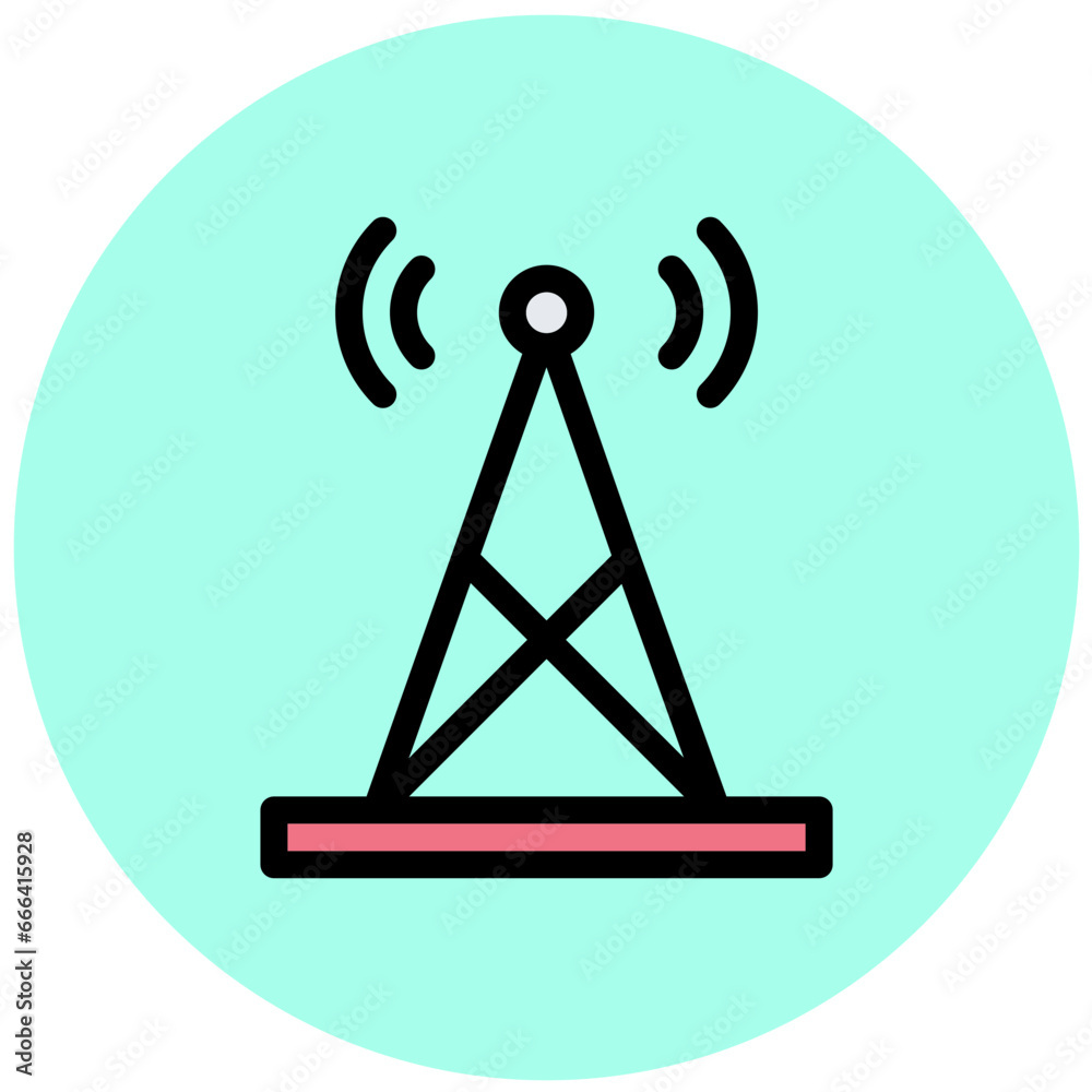 Antenna Vector Icon Design Illustration Antenna Vector Icon Design Illustration