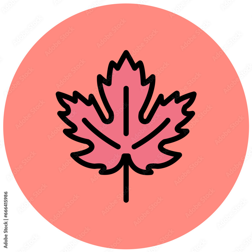 Maple leaf Vector Icon Design Illustration Maple leaf Vector Icon Design Illustration