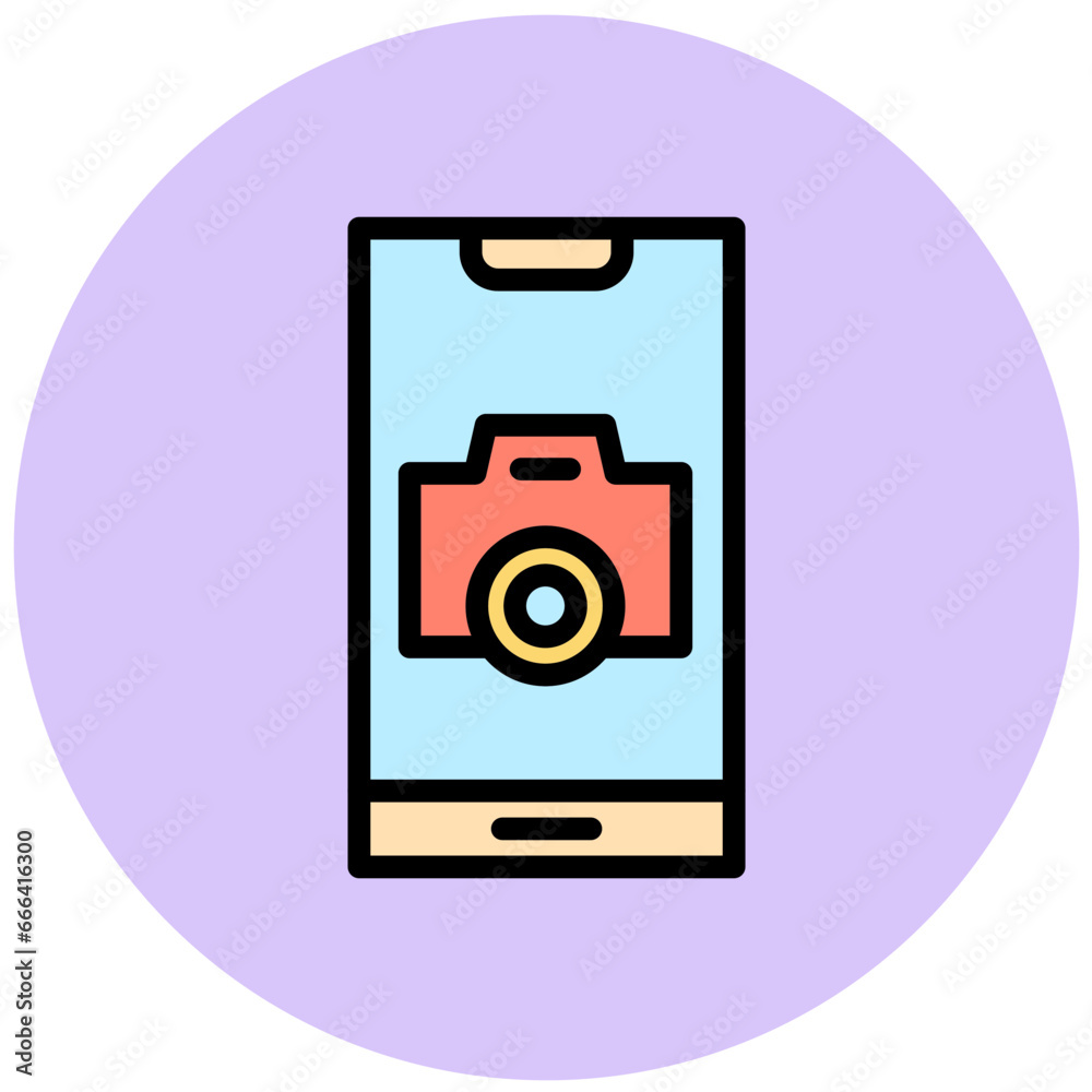 Camera Vector Icon Design Illustration Camera Vector Icon Design Illustration