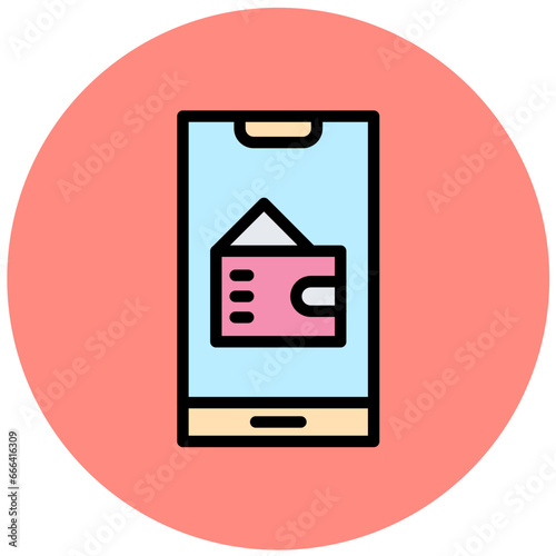 Wallet Vector Icon Design Illustration