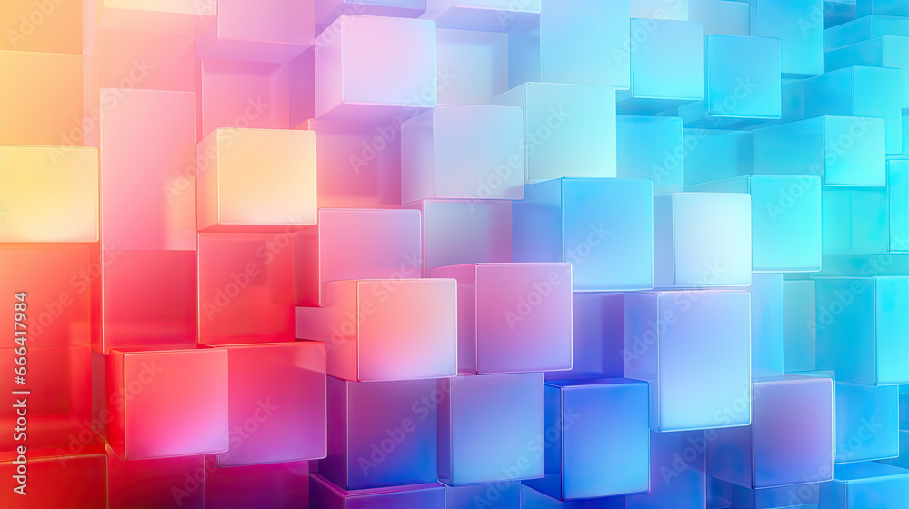 Texture background with random 3d multicolored cubic metal boxes Texture background with random 3d multicolored cubic metal boxes