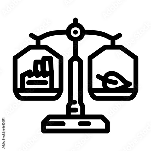 environmental compliance line icon vector. environmental compliance sign. isolated contour symbol black illustration