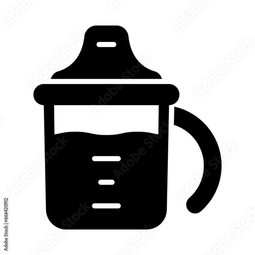 Sippy Cup Glyph Icon Design