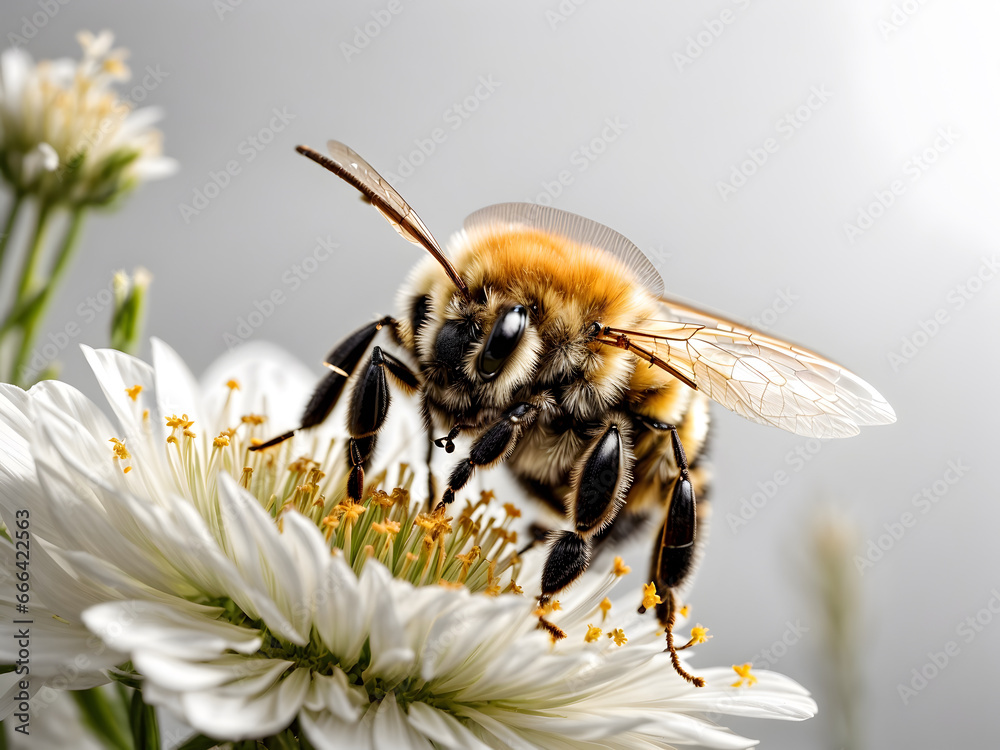 A portrait of a bee A portrait of a bee