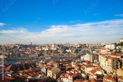 panorama in Porto, Portugal. daytime photo.