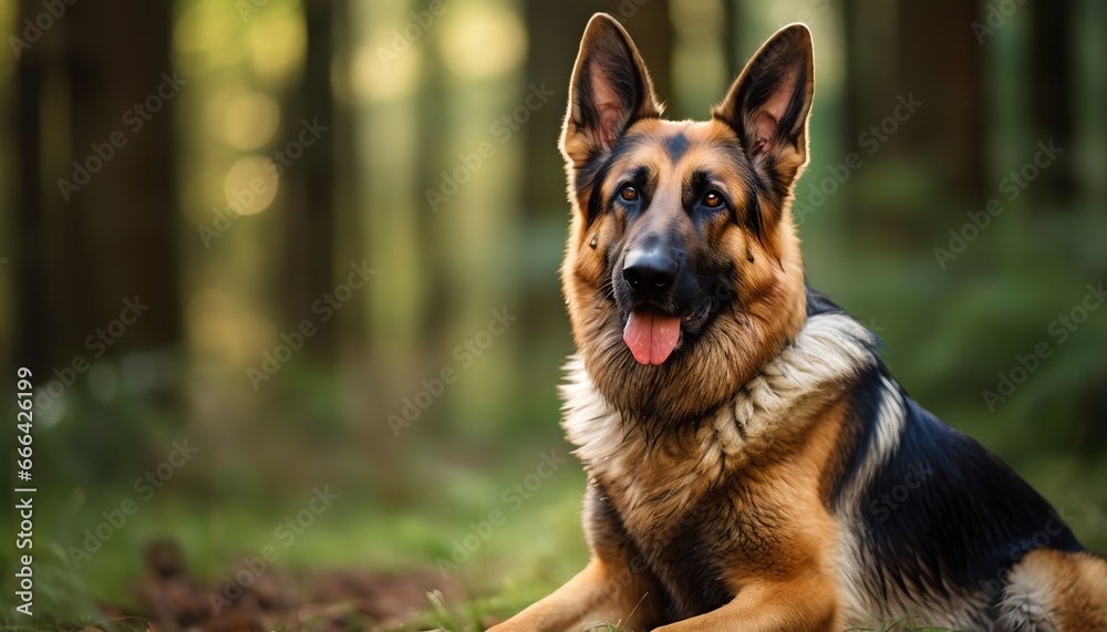 Fototapeta premium german shepherd dog
