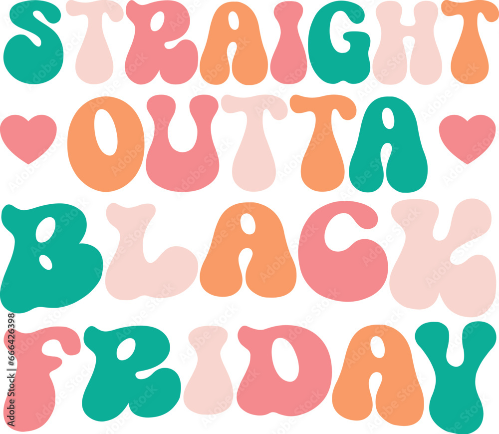 Retro Black Friday SVG Design/Black Friday Quotes cut files