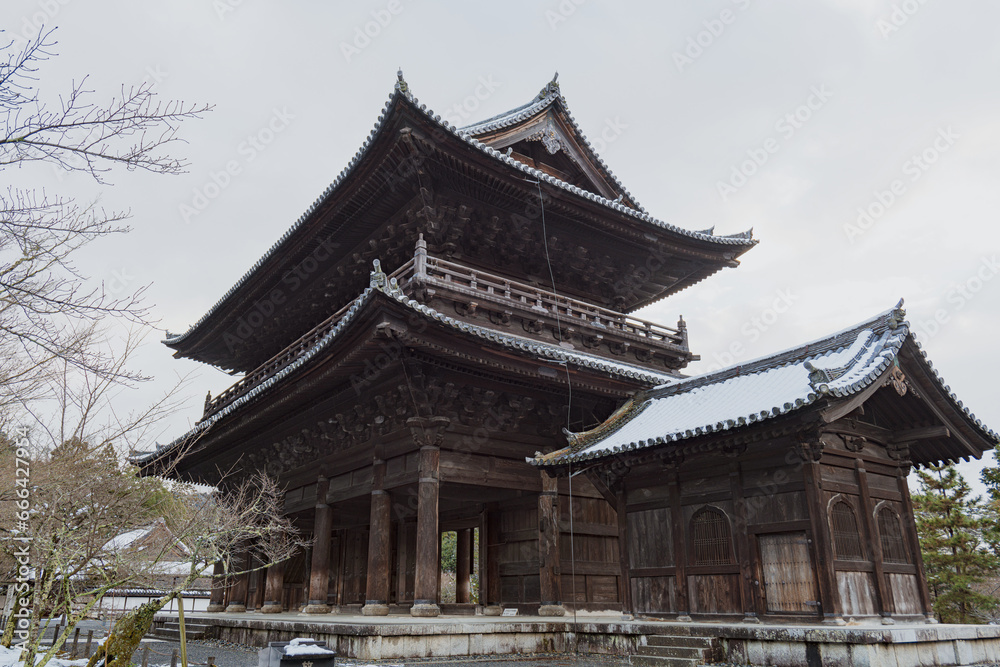 京都 南禅寺冬景色 三門