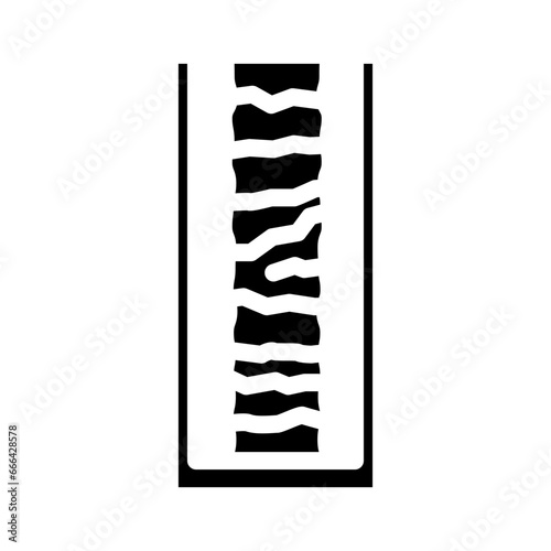 drill core samples glyph icon vector. drill core samples sign. isolated symbol illustration