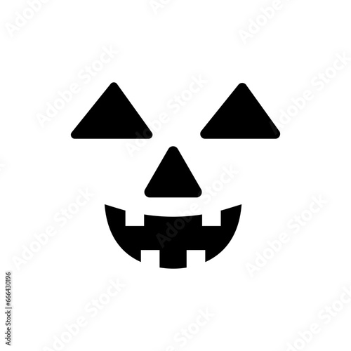 Halloween Face icon vector. Scary face illustration sign. Pumpkin face symbol or logo.