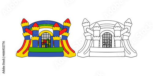 Bounce House Design Illustration vector eps format , suitable for your design needs, logo, illustration, animation, etc.