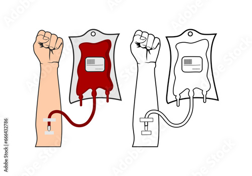 Blood Donation Design Illustration vector eps format , suitable for your design needs, logo, illustration, animation, etc.