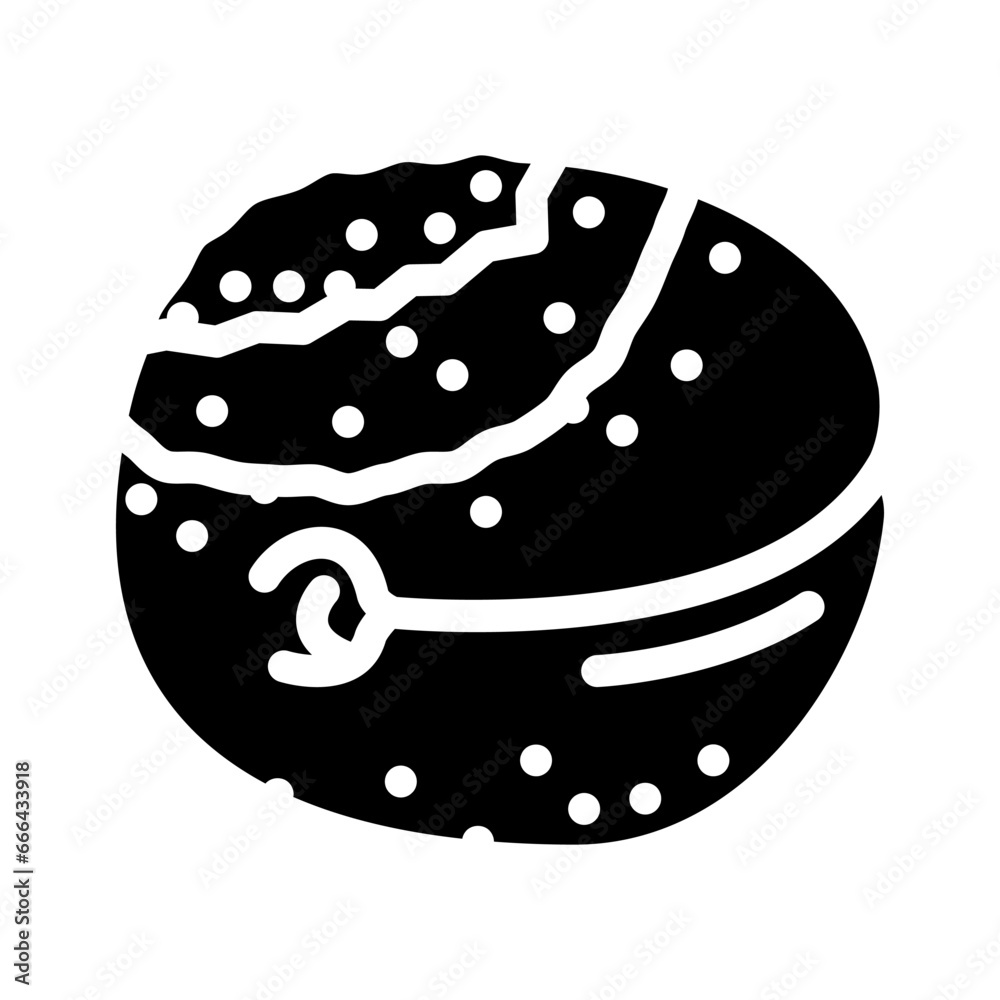 peach rotten food glyph icon vector. peach rotten food sign. isolated symbol illustration peach rotten food glyph icon vector. peach rotten food sign. isolated symbol illustration