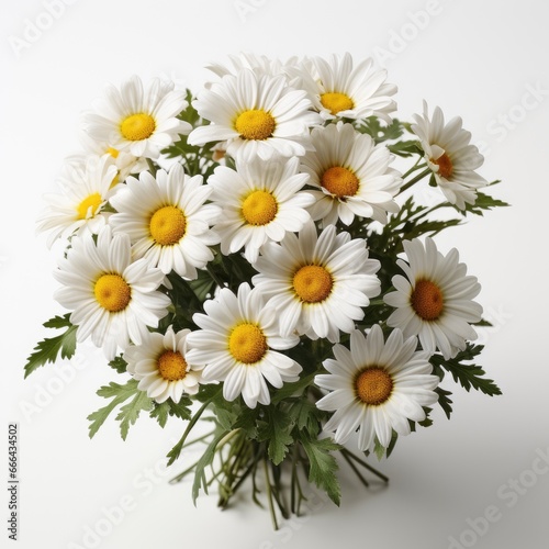 Realistic Spring Chamomile Daisy Flowers  Hd  On White Background