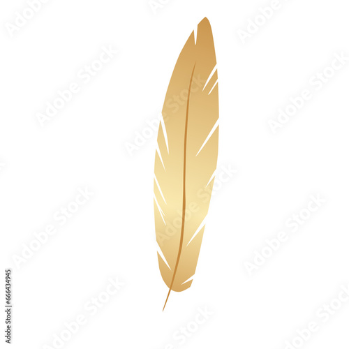 golden bird feathers