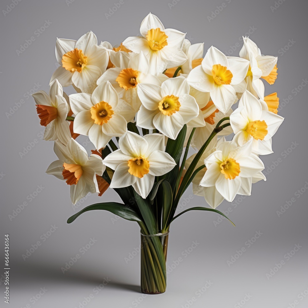 Spring Flowers Narcissus ,Hd, On White Background
