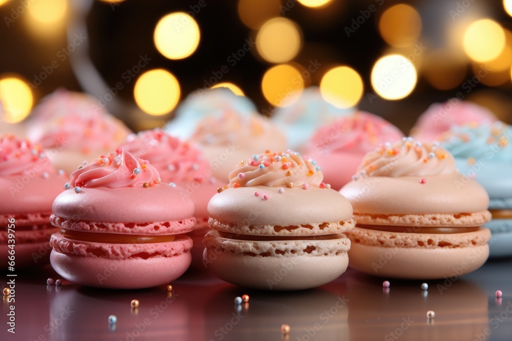 Colorful background with festive sweets. Colorful background with festive sweets.