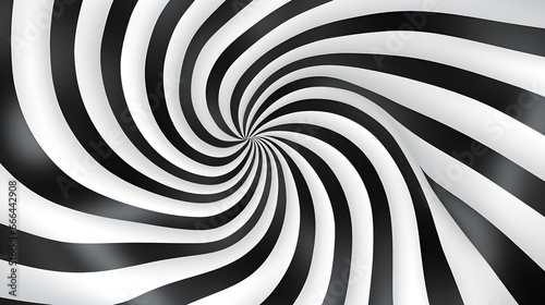 Optical illusion mesmerize background in white and black color