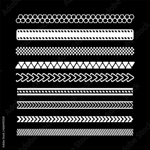 Abstract stripe line element template pack