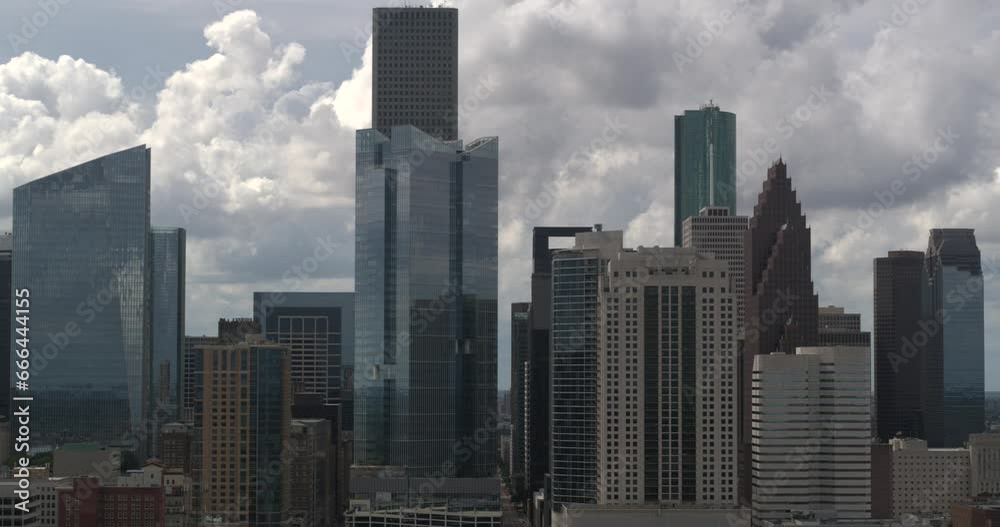 Drone view of downtown Houston, Texas cityscape Drone view of downtown Houston, Texas cityscape