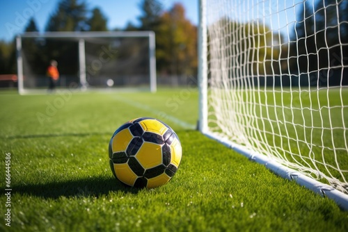 soccer ball in a goal net after a successful kick © Alfazet Chronicles