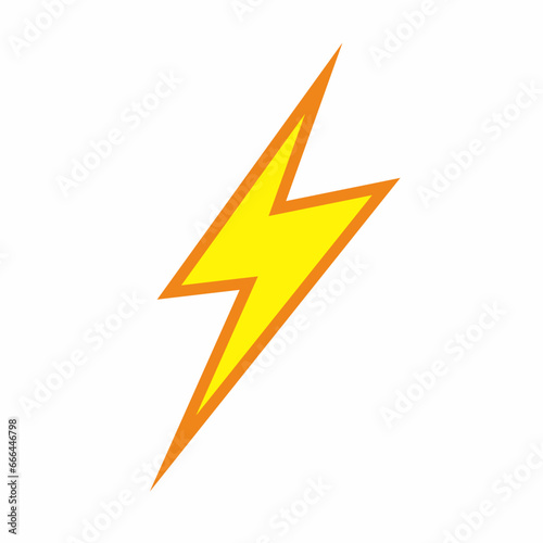 lightning icon on a white background