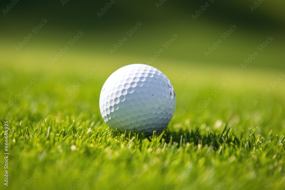 close-up of a golf ball on tee close-up of a golf ball on tee