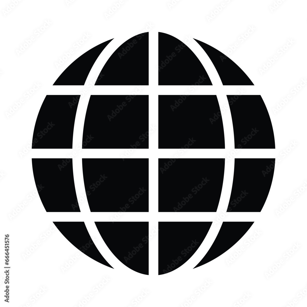 Globe icon design, illustration design Globe icon design, illustration design