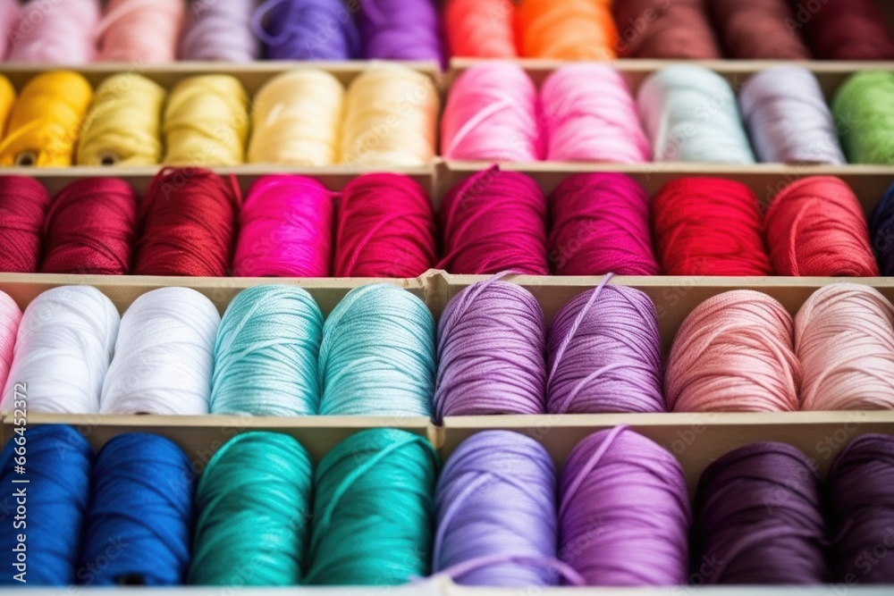 a palette of cotton thread ready to be spun a palette of cotton thread ready to be spun