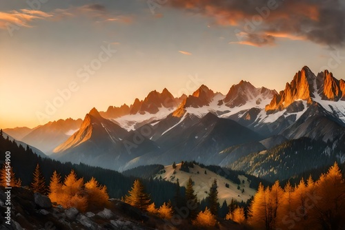 sunset in the mountains © Rida