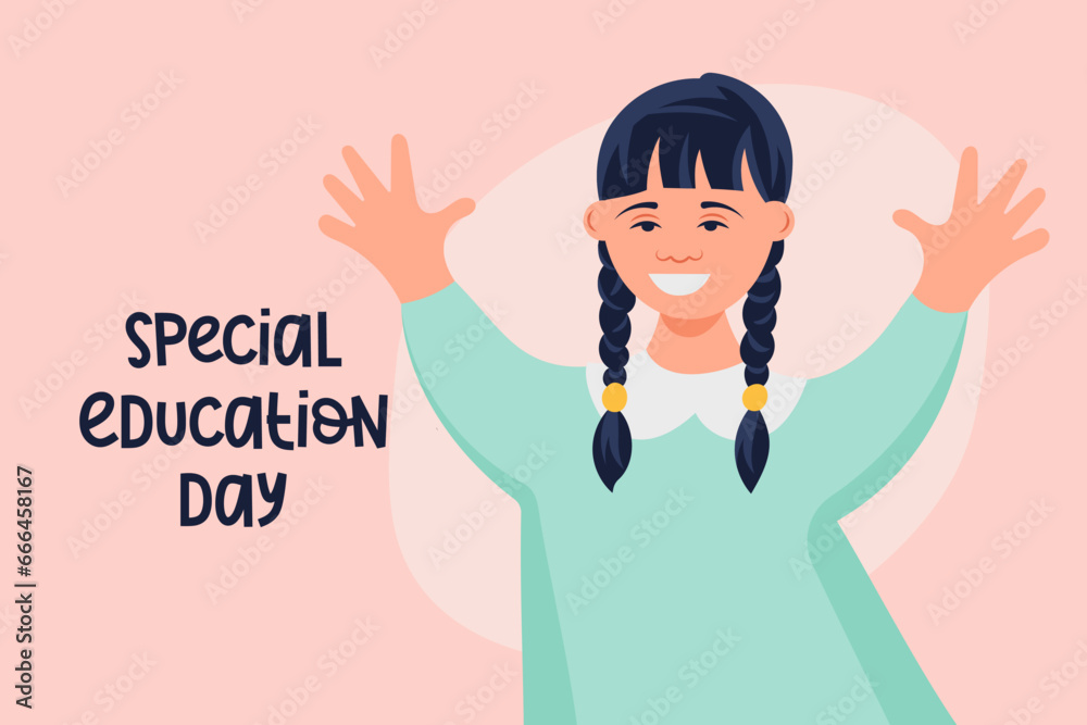 Special education day. education for child with down syndrome Special education day. education for child with down syndrome