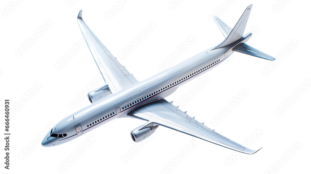 Airplane Wing Miniature Isolated on Transparent or White Background, PNG