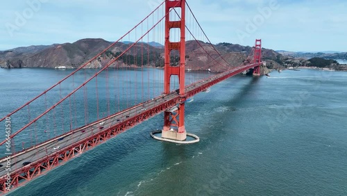 Wallpaper Mural Golden Gate Bridge Aerial At San Francisco In California United States. Highrise Building Architecture. Tourism Travel. Golden Gate Bridge Aerial At San Francisco In California United States.  Torontodigital.ca