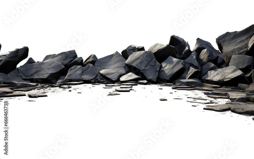 Clear and Crisp Rock Image on White or PNG Transparent Background.