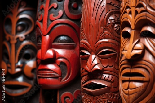 traditional maori carvings from new zealand