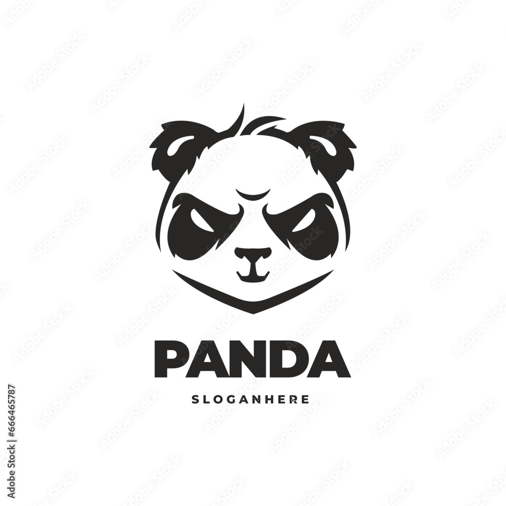 Panda modern logo vector Panda modern logo vector